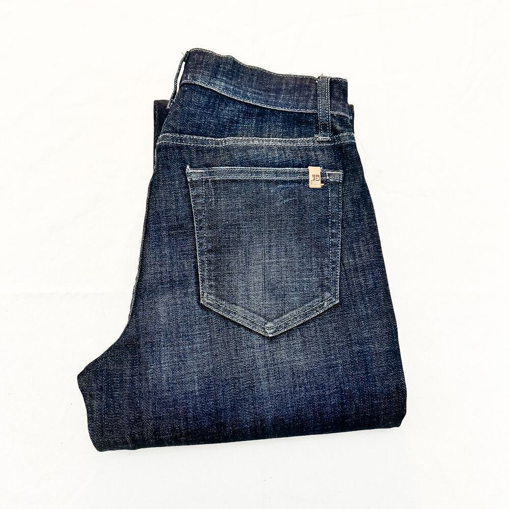 Joes Dark Wash Straight Leg Denim Jeans Zip Fly Distressed Size 28